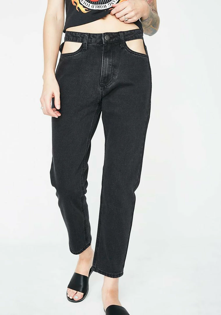 Momokrom Cut Out Pocket Jeans Bottoms 3 Momokrom Cut Out Pocket Jeans Bottoms