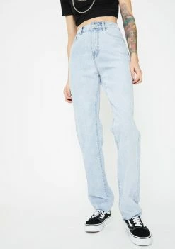 Momokrom Bottoms Straight Leg Slim Denim Jeans