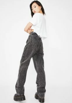 Momokrom Acid Wash Loose Fit Denim Jeans 9 Momokrom Acid Wash Loose Fit Denim Jeans