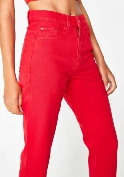 Momokrom Red Jeans Bottoms 9 Momokrom Red Jeans Bottoms