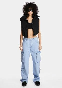 Momokrom Mid Rise Baggy Cargo Jeans