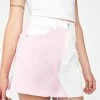 Momokrom Pink N' White Denim Skirt Bottoms