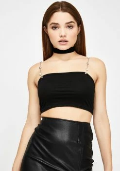 Momokrom Pearl Chain Crop Top