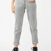 Momokrom Grey Wash Denim Mom Jeans