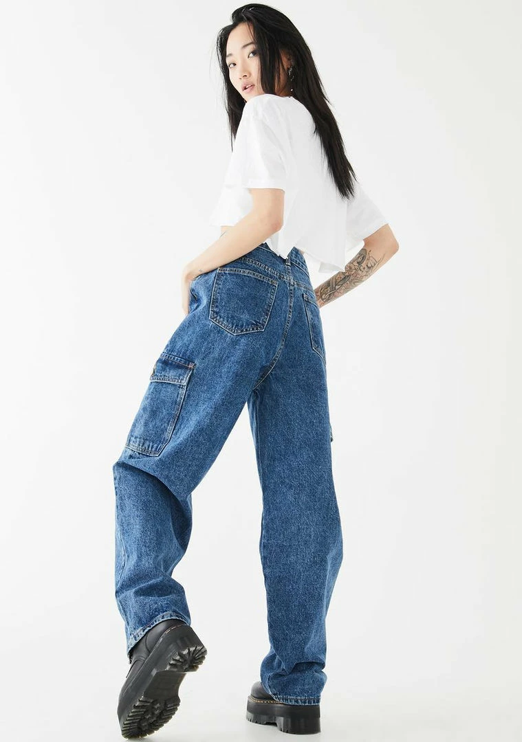 Momokrom Baggy Pocket Mom Jeans Bottoms 6 Momokrom Baggy Pocket Mom Jeans Bottoms