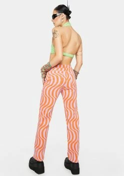 Momokrom Swirl Abstract Mid Rise Straight Leg Jeans Boyfriend Jeans 9 Momokrom Swirl Abstract Mid Rise Straight Leg Jeans Boyfriend Jeans