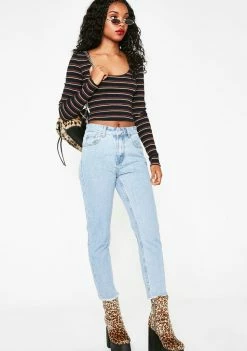 Momokrom Bottoms Baggy Jeans With One Back Pocket