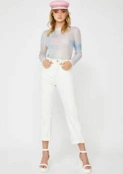 Momokrom Tops Galactic Tie Dye Mesh Top