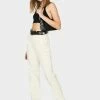 Momokrom Bottoms Off White Wide Leg Split Hem Jeans 2 Momokrom Bottoms Off White Wide Leg Split Hem Jeans