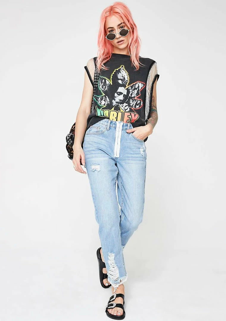 Momokrom Zip Front Jeans Bottoms 7 Momokrom Zip Front Jeans Bottoms