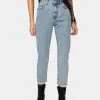 Momokrom Mid Wash High Rise Mom Jeans Bottoms