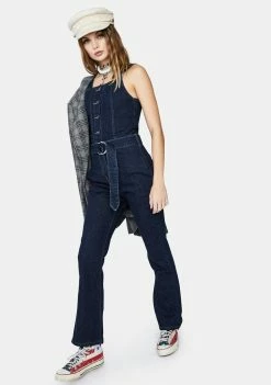 Momokrom Jumpsuits & Rompers Groovy Denim Jumpsuit