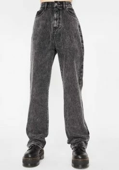 Momokrom Shop 19 Momokrom Acid Wash Loose Fit Denim Jeans