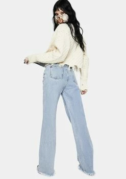 Momokrom Boyfriend Jeans Zara 90's Wide Leg Jeans