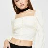Momokrom Tops Puff Sleeve Crop Top 2 Momokrom Tops Puff Sleeve Crop Top
