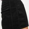 Momokrom Black Corduroy Mini Skirt Bottoms