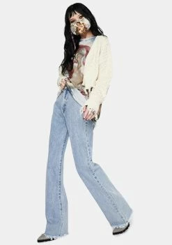 Momokrom Boyfriend Jeans Zara 90's Wide Leg Jeans