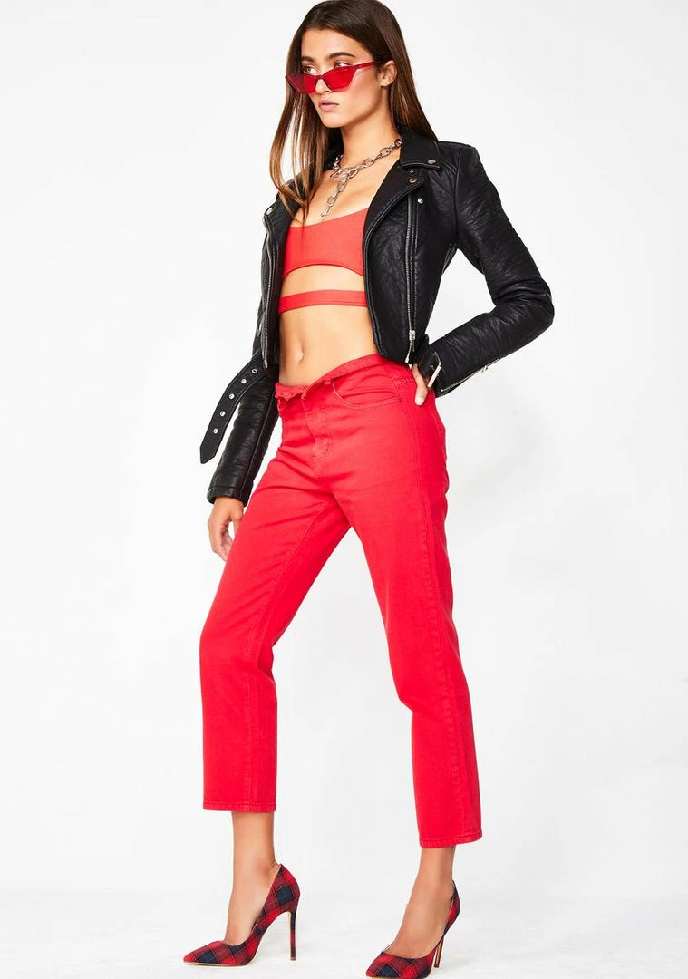 Momokrom Red Jeans Bottoms 7 Momokrom Red Jeans Bottoms