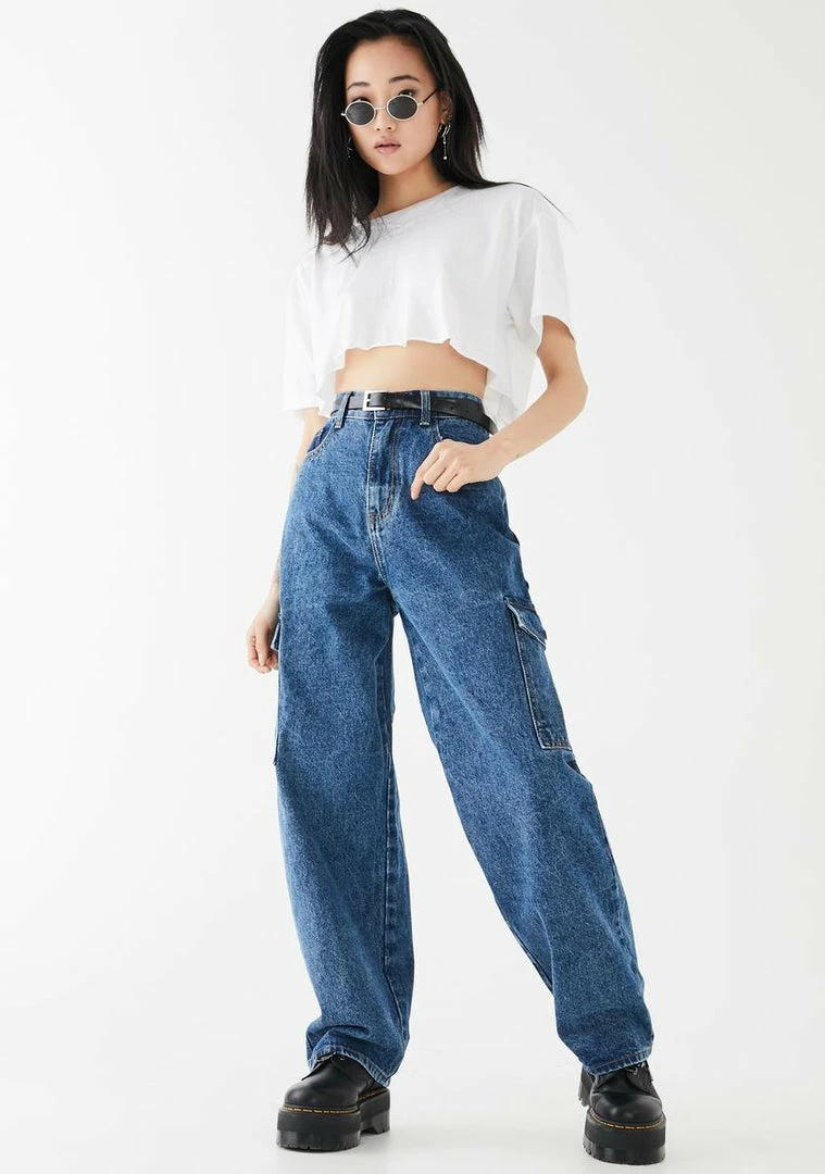 Momokrom Baggy Pocket Mom Jeans Bottoms 5 Momokrom Baggy Pocket Mom Jeans Bottoms
