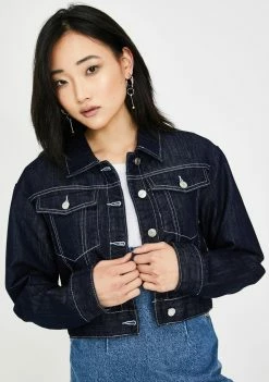 Momokrom Dark Wash Denim Jacket Outerwear