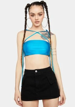 Momokrom Black Cargo Pocket Mini Skirt Denim Skirt