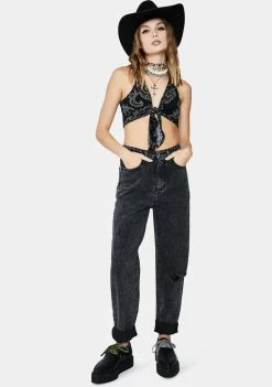 Momokrom Bottoms Black Acid Mom Jeans 7 Momokrom Bottoms Black Acid Mom Jeans