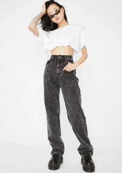 Momokrom Acid Wash Loose Fit Denim Jeans 8 Momokrom Acid Wash Loose Fit Denim Jeans