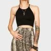 Momokrom Snake Print Denim Skirt
