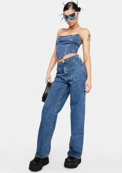 Momokrom High Rise Baggy Jeans