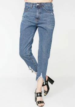 Momokrom Ripped Hem Jeans