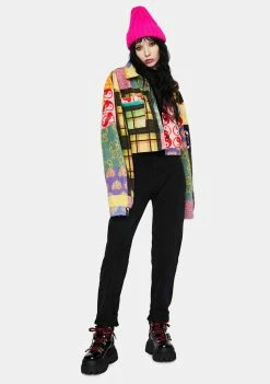 Momokrom Washed Black Mom Jeans Boyfriend Jeans