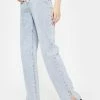 Momokrom Side Slit Hem Bleach Wash Jeans Bottoms 2 Momokrom Side Slit Hem Bleach Wash Jeans Bottoms