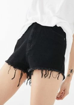Momokrom Bottoms Acid Wash Mini Shorts