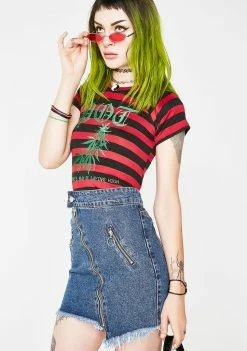 Momokrom Bottoms Ring Zip Skirt