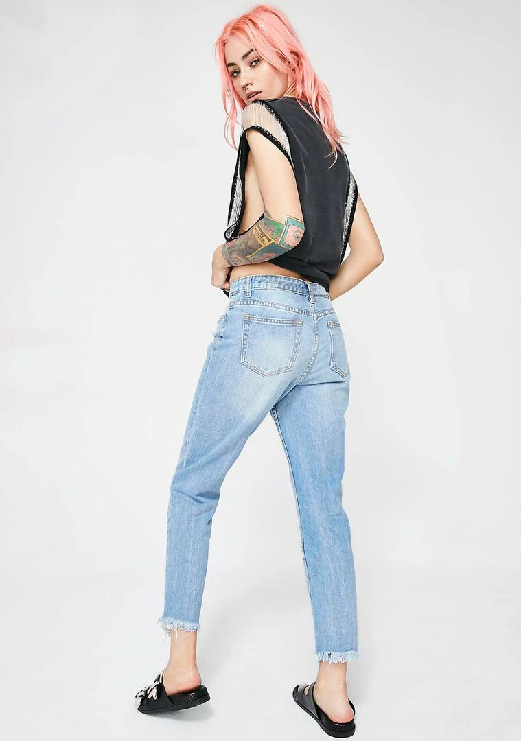 Momokrom Zip Front Jeans Bottoms 6 Momokrom Zip Front Jeans Bottoms