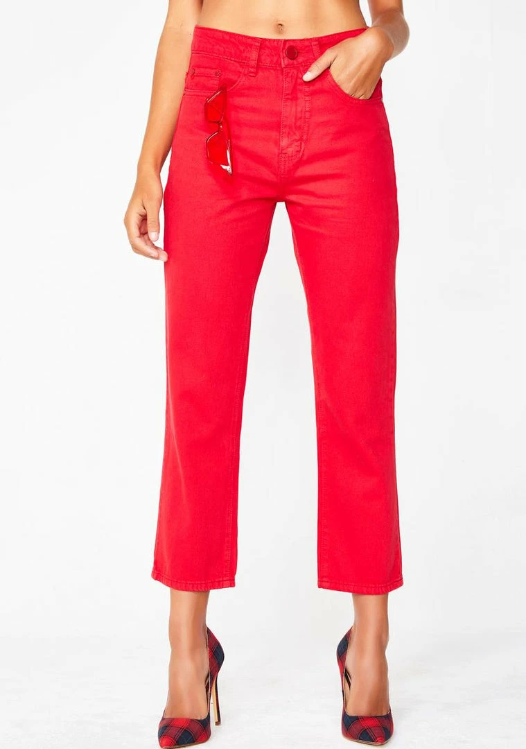 Momokrom Red Jeans Bottoms 3 Momokrom Red Jeans Bottoms