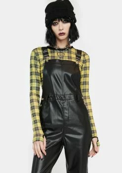 Momokrom Shop 7 Momokrom Jumpsuits & Rompers PVC Soft Black Overalls