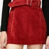 Momokrom Corduroy Belted Denim Skirt Bottoms