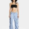 Momokrom Mid Rise Baggy Cargo Jeans