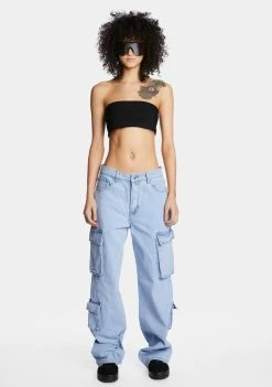 Momokrom Mid Rise Baggy Cargo Jeans