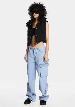 Momokrom Mid Rise Baggy Cargo Jeans