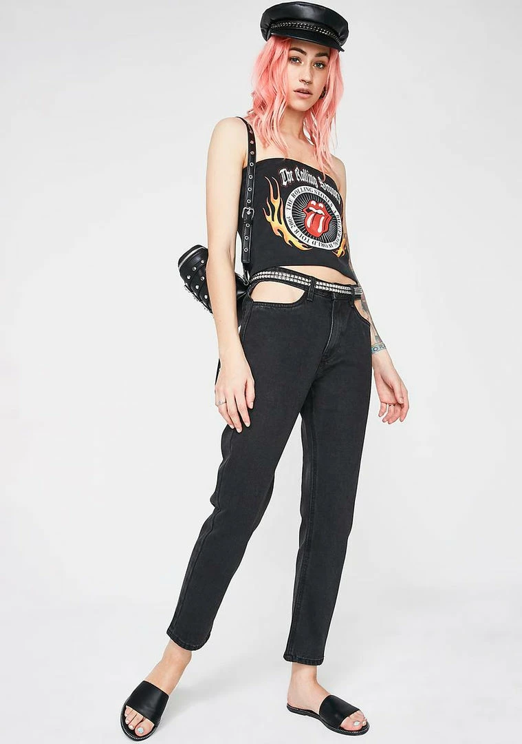 Momokrom Cut Out Pocket Jeans Bottoms 5 Momokrom Cut Out Pocket Jeans Bottoms