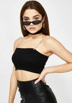 Momokrom Pearl Chain Crop Top