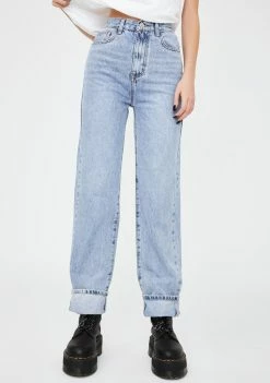 Momokrom Extra Long Straight Leg Denim Jeans