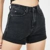 Momokrom Washed Roll Hem Mom Shorts