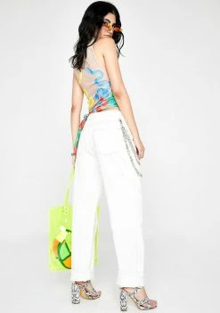 Momokrom Bottoms Ecru Straight Leg Denim Jeans 9 Momokrom Bottoms Ecru Straight Leg Denim Jeans