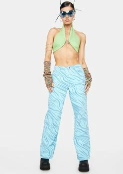 Momokrom Swirl Print Mid Rise Baggy Boyfriend Jeans