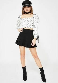 Momokrom Flower Puff Crop Top 8 Momokrom Flower Puff Crop Top