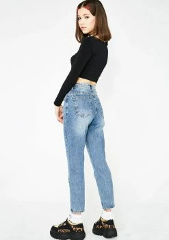 Momokrom O-Ring Mom Jeans Bottoms