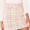 Momokrom Cropped Plaid Mini Skirt